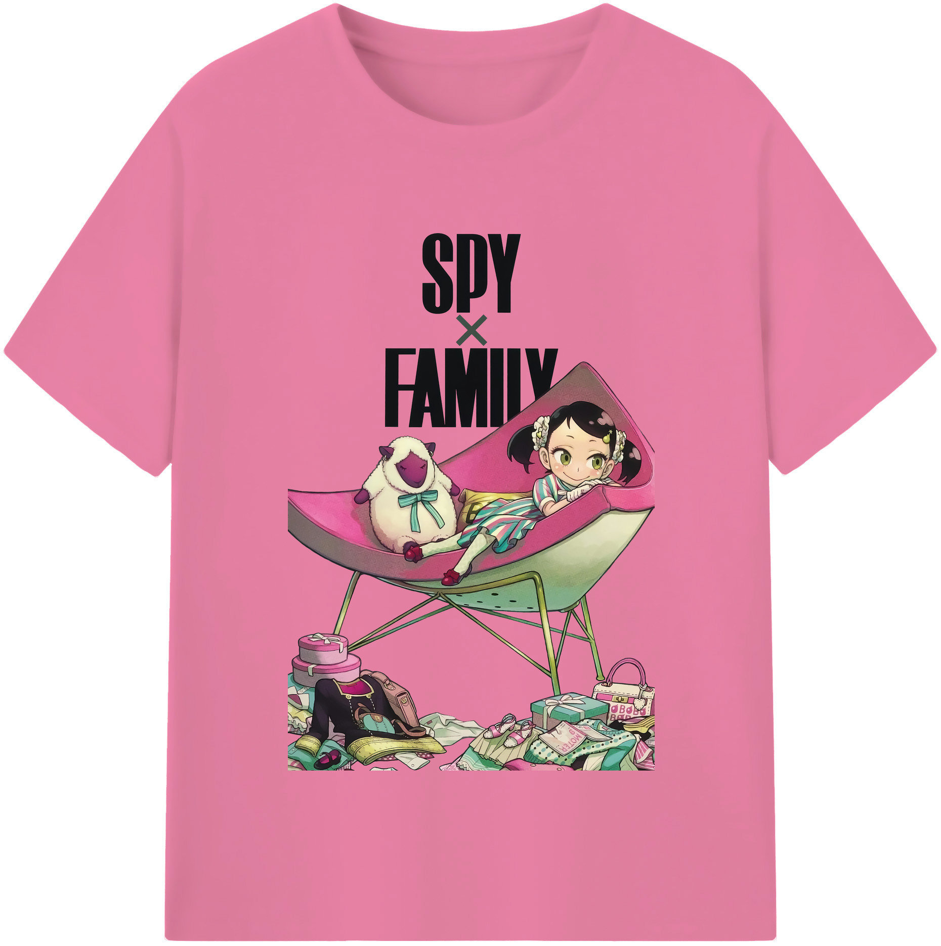 （画像用） SPY×FAMILY间谍家家酒 綿100％半袖Tシャツ（フロントプリント）